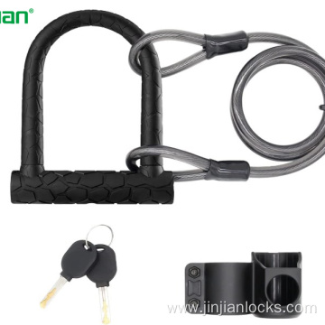 Bike U Lock with Cable jinjian Bike Lock